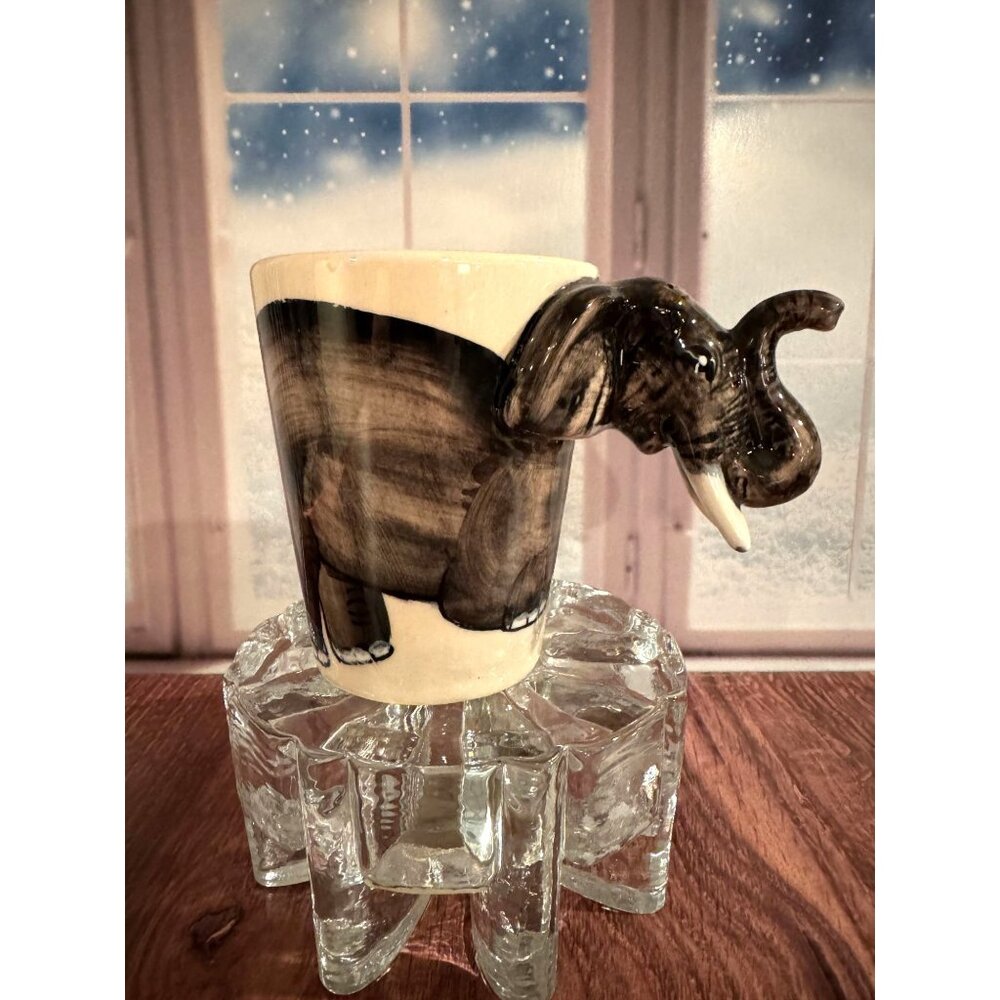 Vintage-Style‎ 3D Elephant Mug – Made in Thailand